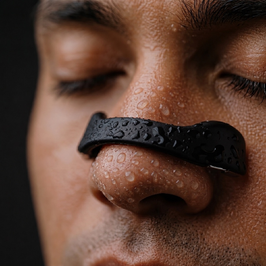 The Airlift clip staying put on a sweaty face